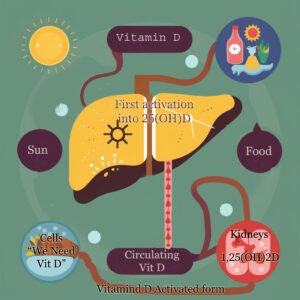 Image Vitamin D Convsersion Liver and Kidneys